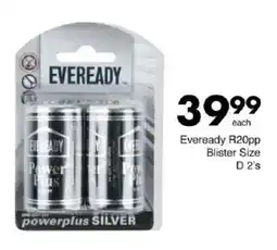 Save Eveready R20pp Blister Size D offer
