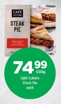 OK urban Café Culture Steak Pie offer