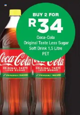 OK urban Coca-Cola Original Taste Less Sugar Soft Drink offer