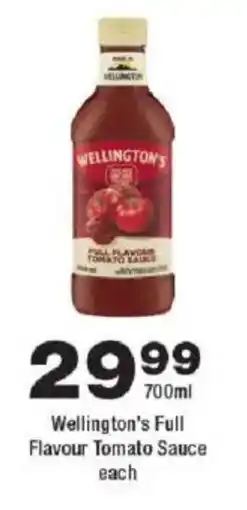 OK urban Wellington's Full Flavour Tomato Sauce offer