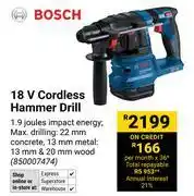 Builders Warehouse Bosch 18V Cordless Hammer Drill 850007474 offer