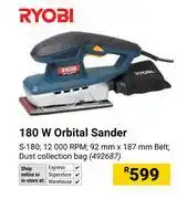 Builders Warehouse Ryobi 180W Orbital Sander 492687 offer