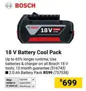 Builders Warehouse Bosch 18V Battery Cool Pack 516743 offer