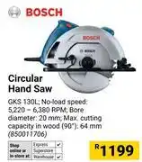Builders Warehouse Bosch Circular Hand Saw 850011706 offer