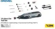 Builders Warehouse Dremel 15-Piece Lite Tool Set 760571 offer