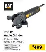 Builders Warehouse CAT 750W Angle Grinder 771381 offer