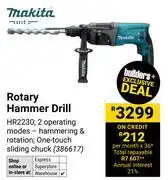 Builders Warehouse Makita Rotary Hammer Drill 386617 offer