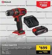 Builders Warehouse Einhell Cordless Impact Drill 850021075 offer