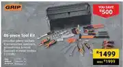 Builders Warehouse Grip 86 Piece Tool Kit offer