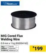 Builders Warehouse Tradeweld MIG Cored Flux Welding Wire 0.8mm x 1Kg offer
