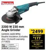 Builders Warehouse Makita 2200W 230mm Angle Grinder 171823 offer