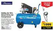 Builders Warehouse Tradeair Hobby Air 50L Direct Drive Air Compressor offer