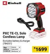 Builders Warehouse Einhell PXC TE-CL Solo Cordless Lamp 784257 offer