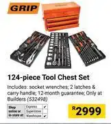 Builders Warehouse Grip 124 Piece Tool Chest Set offer
