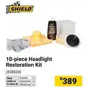 Builders Warehouse Shield 10 Piece Headlight Restoration Kit offer