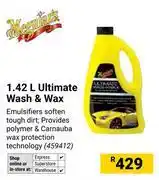 Builders Warehouse Meguiars Ultimate Wash & Wax-1.42L offer