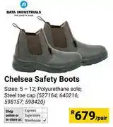 Builders Warehouse Bata Industries Chelsea Safety Boots-Per Pair offer