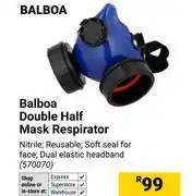 Builders Warehouse Balboa Double Half Mask Respirator offer