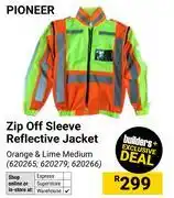 Builders Warehouse Pioneer Zip Off Sleeve Reflective Jacket offer