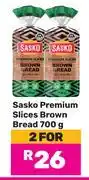 Sasko Premium Slice Brown Bread-For 2 x 700g
