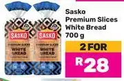 Game Sasko Premium Slices White Bread-For 2 x 700g offer