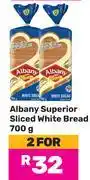 Game Albany Superior Sliced White Bread-For 2 x 700g offer