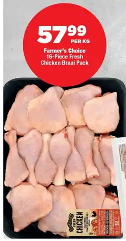 OK Foods Farmer's Choice Fresh Chicken Braai Pack offer