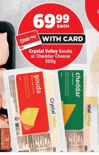 Crystal Valley Gouda or Cheddar Cheese
