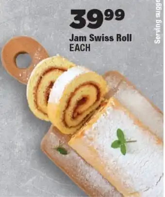 OK Foods Jam Swiss Roll offer