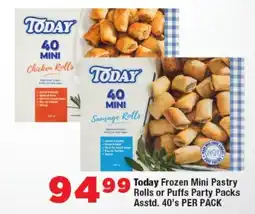 OK Foods Today Frozen Mini Pastry Rolls or Puffs Party Packs Asstd. offer