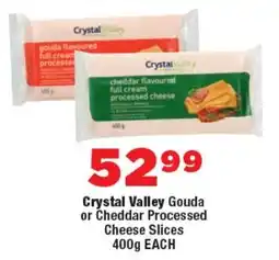 OK Foods Crystal Valley Gouda or Cheddar Processed Cheese Slices offer