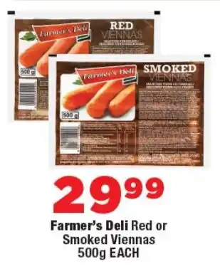 OK Foods Farmer's Deli Red or Smoked Viennas offer