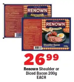 OK Foods Renown Shoulder or Diced Bacon offer