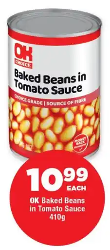 OK Foods OK Baked Beans in Tomato Sauce offer