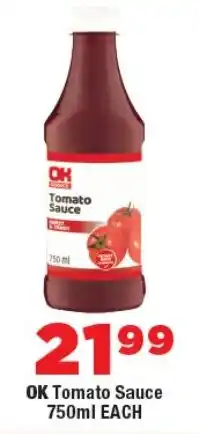 OK Foods OK Tomato Sauce offer