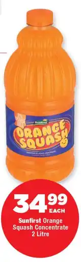 OK Foods Sunfirst Orange Squash Concentrate offer