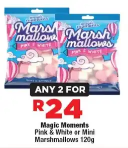 OK Foods Magic Moments Pink & White or Mini Marshmallows offer