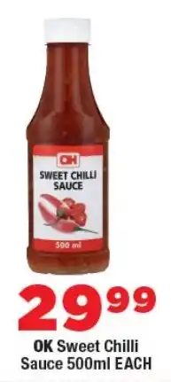OK Foods OK Sweet Chilli Sauce offer