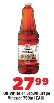 OK Foods OK White or Brown Grape Vinegar offer