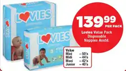 OK Foods Lovies Value Pack Disposable Nappies Asstd. offer