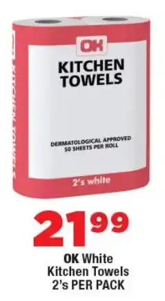 OK Foods OK White Kitchen Towels offer