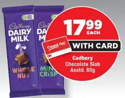 OK Foods Cadbury Chocolate Slab Asstd. offer