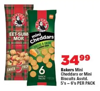 OK Foods Bakers Mini Cheddars or Mini Biscuits Asstd. offer