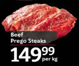 Oxford Freshmarket Beef Prego Steaks offer