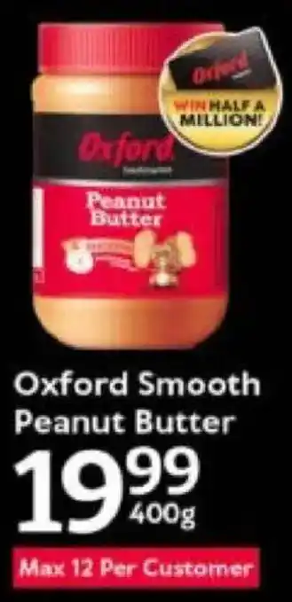 Oxford Freshmarket Oxford Smooth Peanut Butter offer