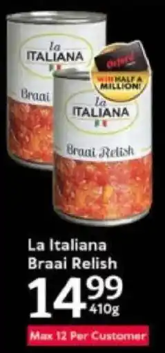 Oxford Freshmarket La Italiana Braai Relish offer
