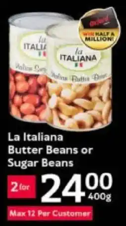 Oxford Freshmarket La Italiana Butter Beans or Sugar Beans offer
