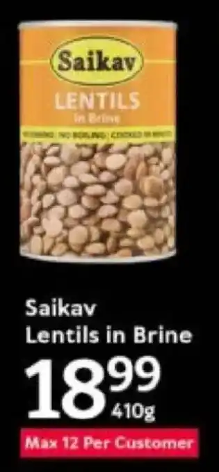 Oxford Freshmarket Saikav Lentils in Brine offer