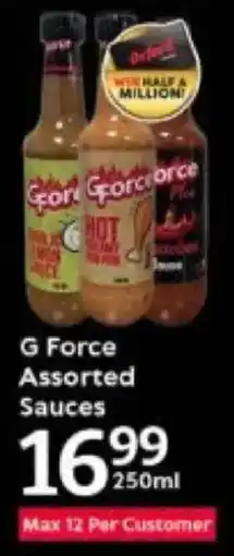 Oxford Freshmarket G Force Assorted Sauces offer