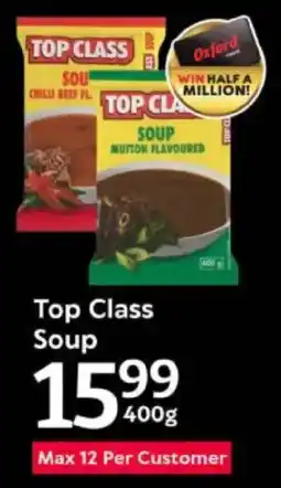 Oxford Freshmarket Top Class Soup offer